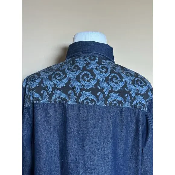 Versace Medusa Blouson Denim Stone Wash Jacket Blue 42 US (52) 1016845 NWT $1500